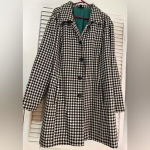 Torrid Black & White Houndstooth Women's Coat